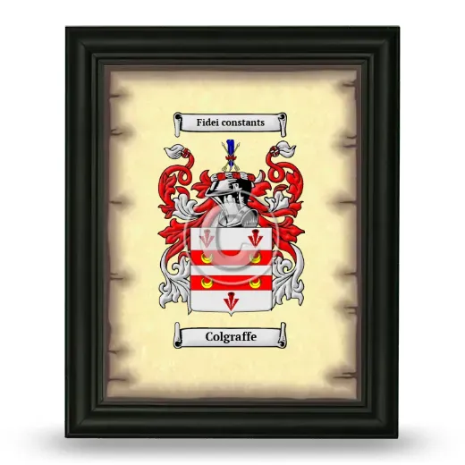 Colgraffe Coat of Arms Framed - Black