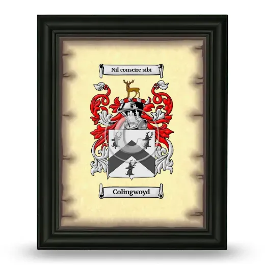 Colingwoyd Coat of Arms Framed - Black