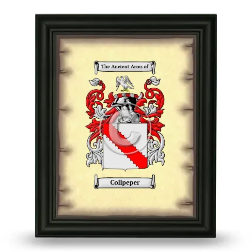 Collpeper Coat of Arms Framed - Black