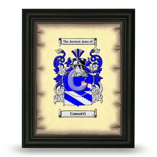 Comotti Coat of Arms Framed - Black