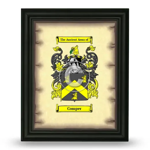 Comper Coat of Arms Framed - Black