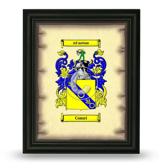 Comri Coat of Arms Framed - Black