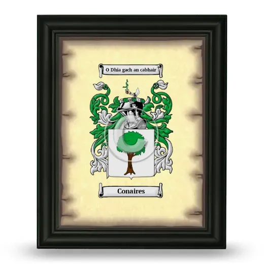 Conaires Coat of Arms Framed - Black