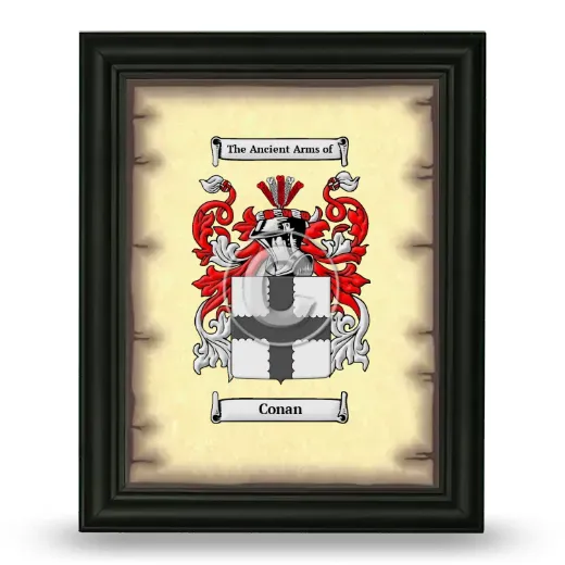 Conan Coat of Arms Framed - Black
