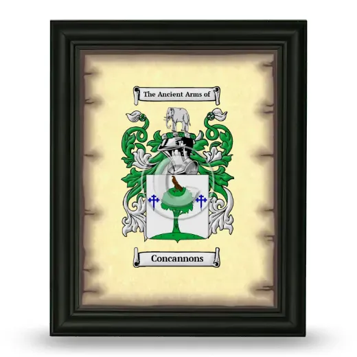 Concannons Coat of Arms Framed - Black