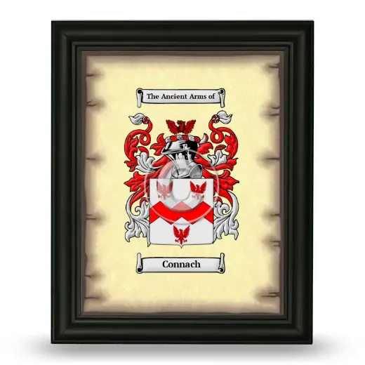 Connach Coat of Arms Framed - Black