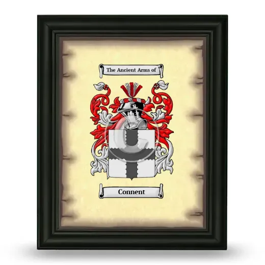 Connent Coat of Arms Framed - Black