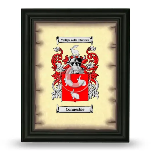 Connesbie Coat of Arms Framed - Black
