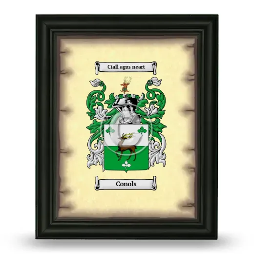Conols Coat of Arms Framed - Black