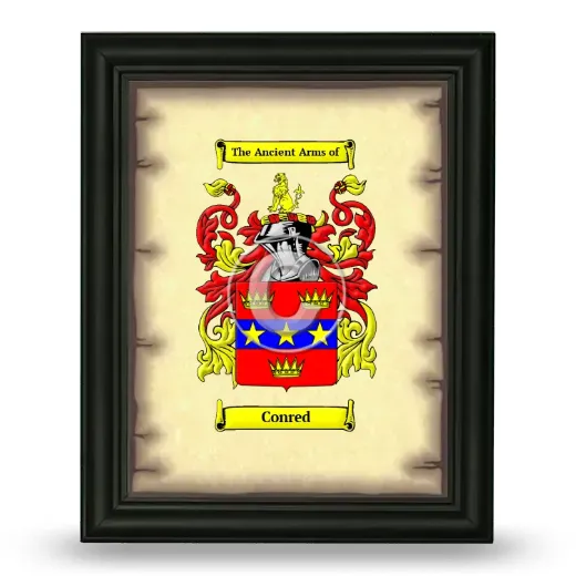 Conred Coat of Arms Framed - Black