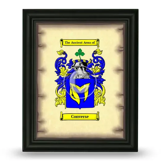 Converse Coat of Arms Framed - Black
