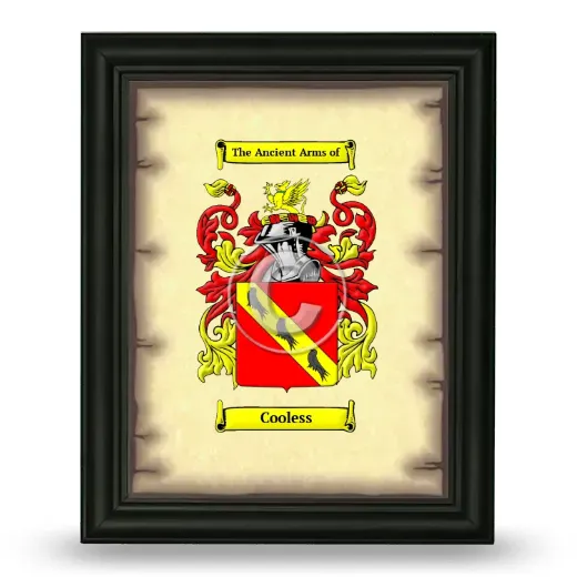 Cooless Coat of Arms Framed - Black