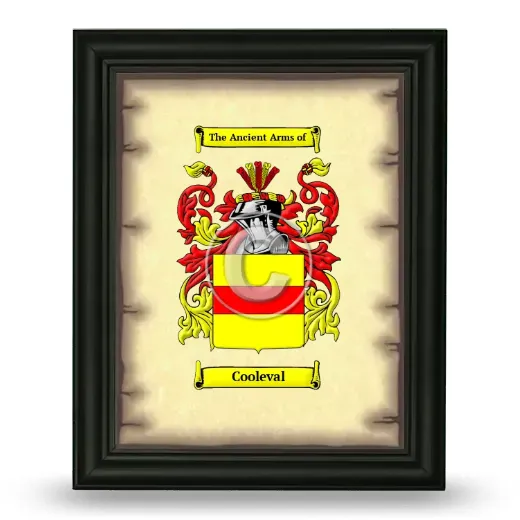 Cooleval Coat of Arms Framed - Black