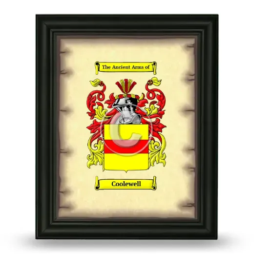 Coolewell Coat of Arms Framed - Black