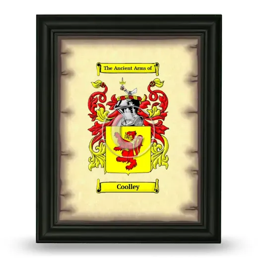 Coolley Coat of Arms Framed - Black