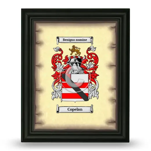 Copelan Coat of Arms Framed - Black