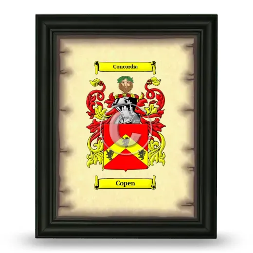 Copen Coat of Arms Framed - Black