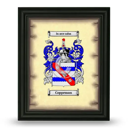 Coppeman Coat of Arms Framed - Black