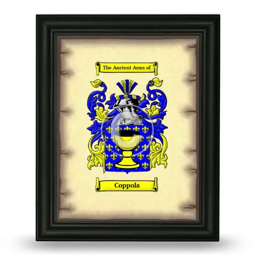 Coppola Coat of Arms Framed - Black