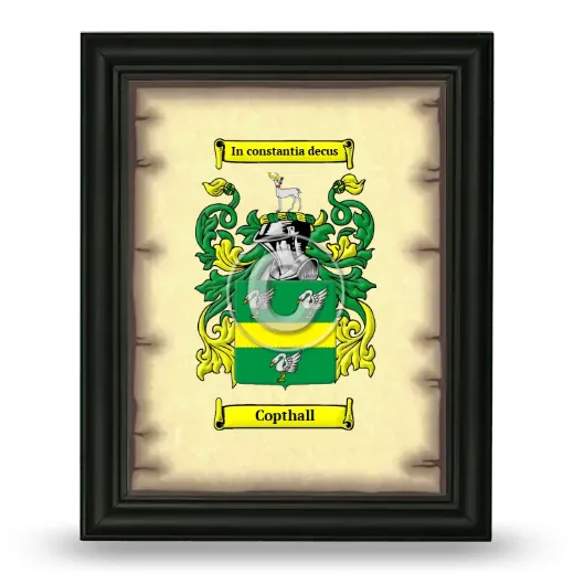 Copthall Coat of Arms Framed - Black