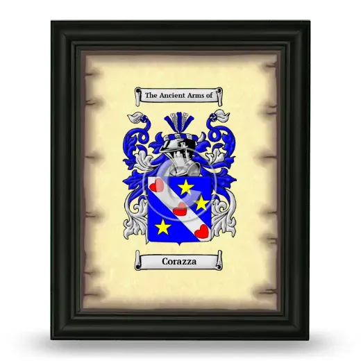 Corazza Coat of Arms Framed - Black