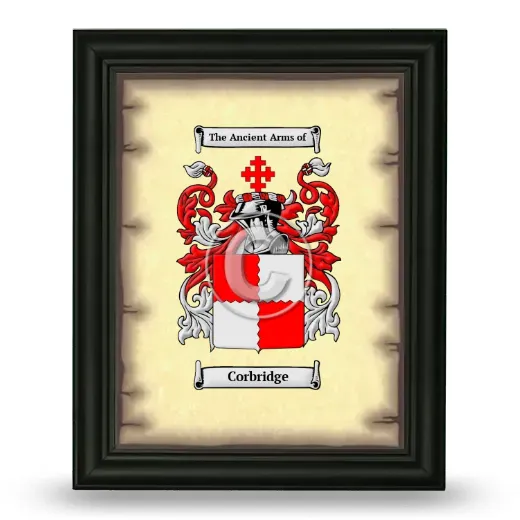 Corbridge Coat of Arms Framed - Black