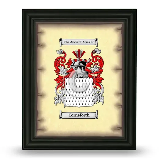 Corneforth Coat of Arms Framed - Black
