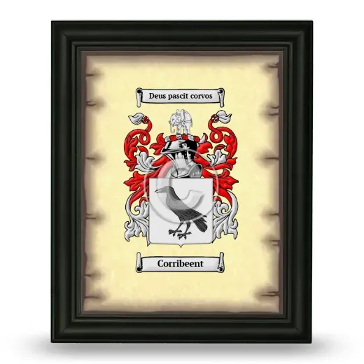 Corribeent Coat of Arms Framed - Black