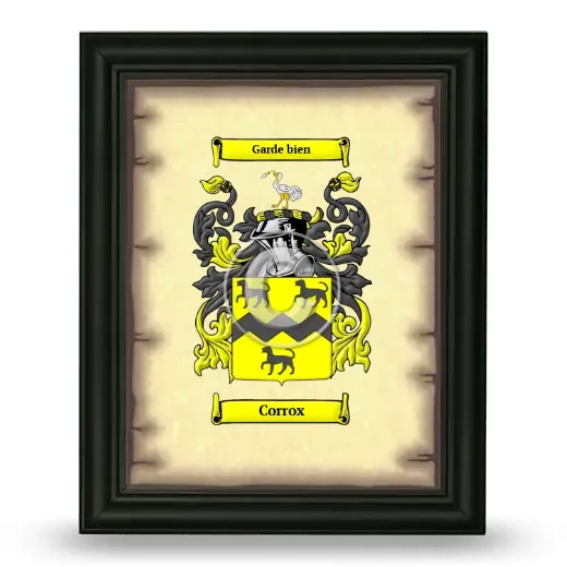 Corrox Coat of Arms Framed - Black