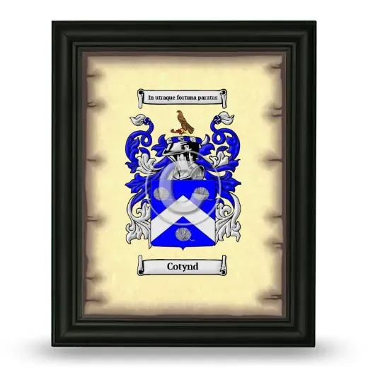 Cotynd Coat of Arms Framed - Black