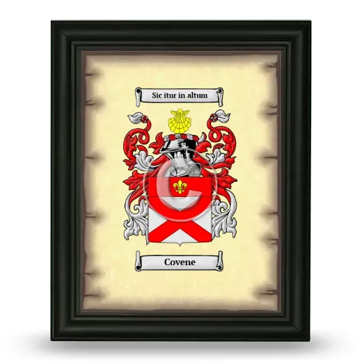 Covene Coat of Arms Framed - Black