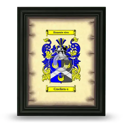 Cracken-s Coat of Arms Framed - Black