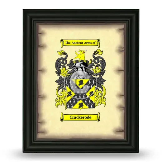 Crackerode Coat of Arms Framed - Black