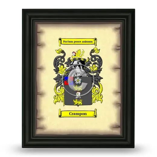Crampon Coat of Arms Framed - Black