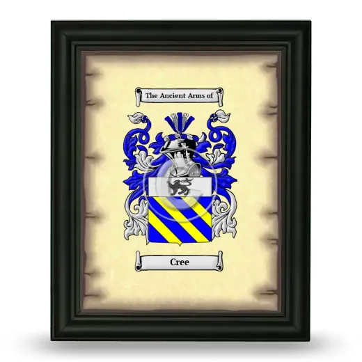 Cree Coat of Arms Framed - Black