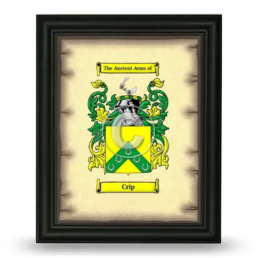 Crip Coat of Arms Framed - Black
