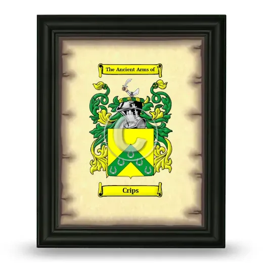 Crips Coat of Arms Framed - Black