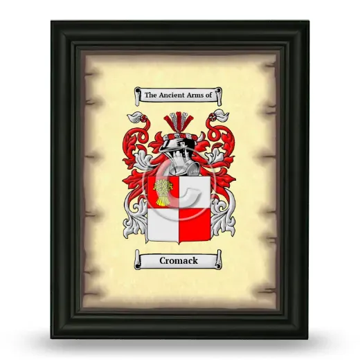 Cromack Coat of Arms Framed - Black
