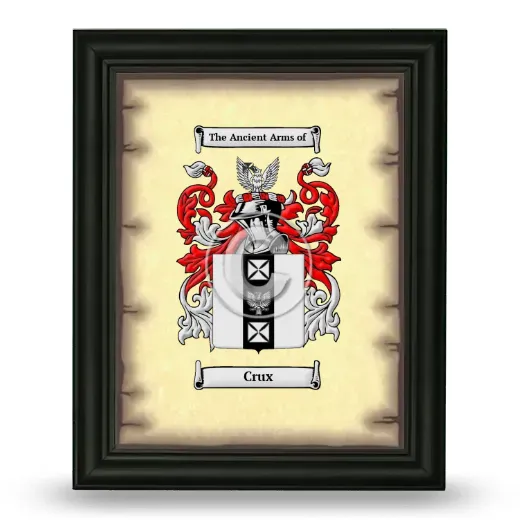 Crux Coat of Arms Framed - Black