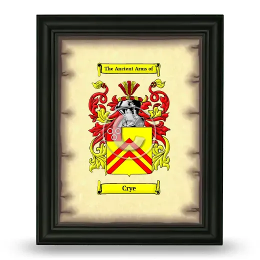 Crye Coat of Arms Framed - Black
