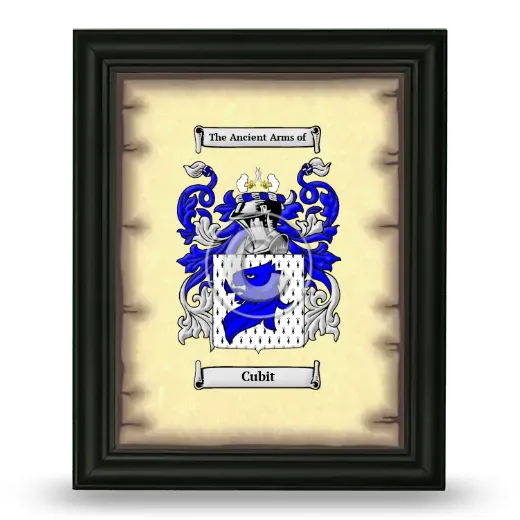 Cubit Coat of Arms Framed - Black