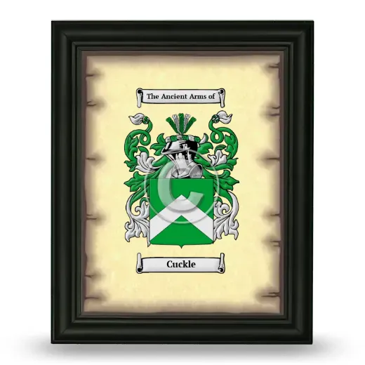 Cuckle Coat of Arms Framed - Black