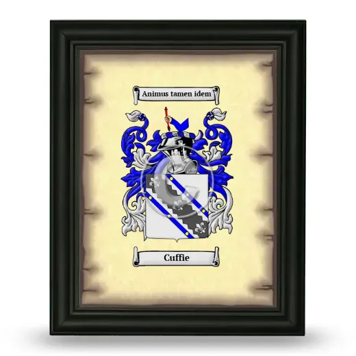 Cuffie Coat of Arms Framed - Black