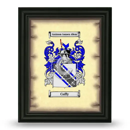 Cuffy Coat of Arms Framed - Black