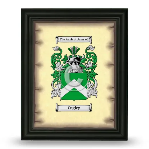 Cugley Coat of Arms Framed - Black