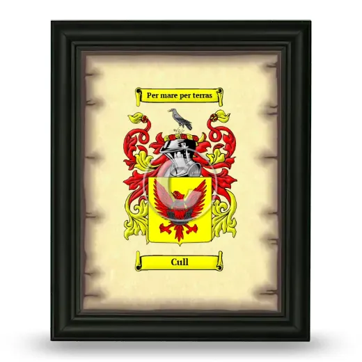 Cull Coat of Arms Framed - Black