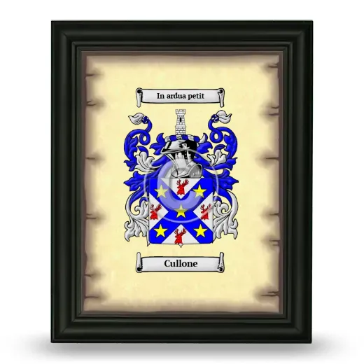 Cullone Coat of Arms Framed - Black