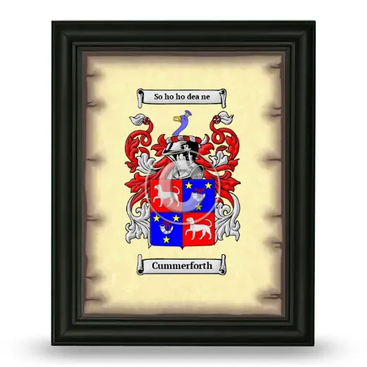 Cummerforth Coat of Arms Framed - Black
