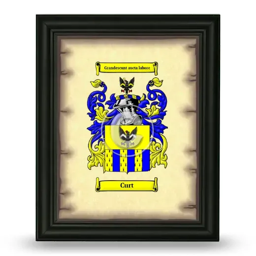 Curt Coat of Arms Framed - Black