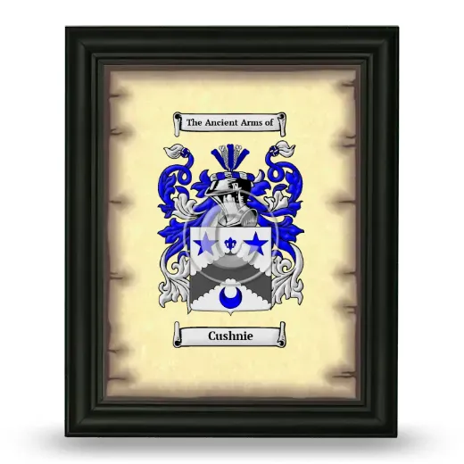 Cushnie Coat of Arms Framed - Black